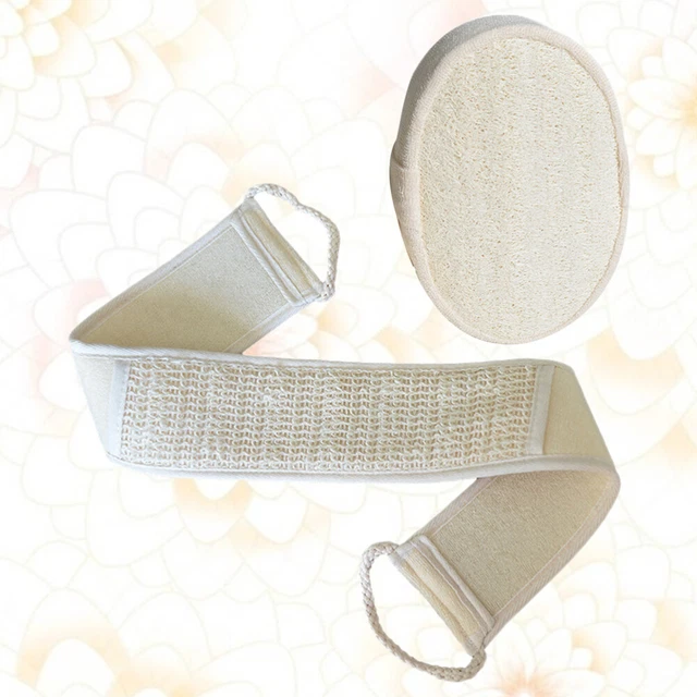 Kit de baño esponja grueso de esponja para lavado de espalda natural para hombre