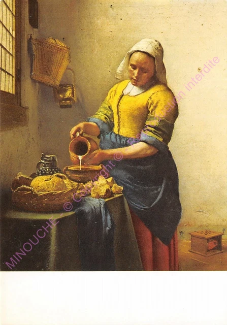 CARTE POSTALE  ART JOHANNES VERMEER La cuisinière n2