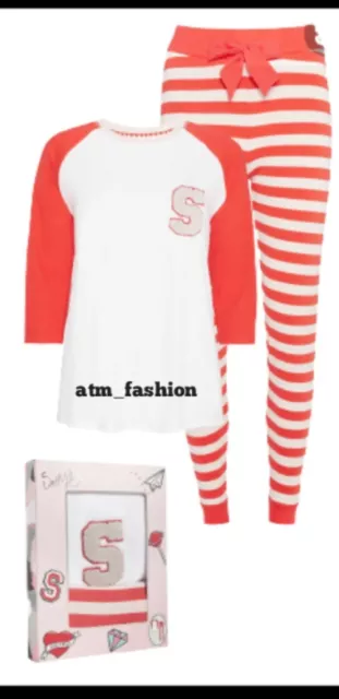 SAFFRON BARKER PRIMARK Love To Lounge Jersey Pyjama Top And Bottoms. Size Small 4.75 PicClick UK