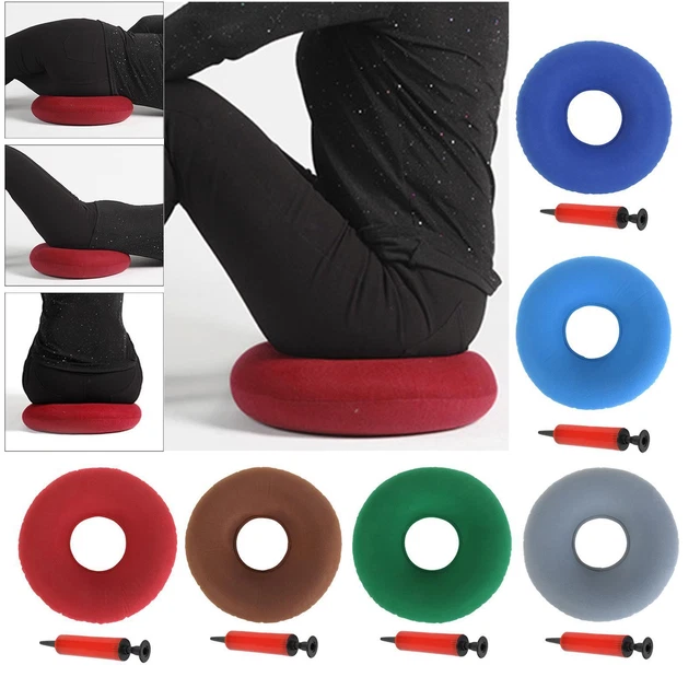 INFLATABLE DONUT CUSHION Coccyx Pressure Relief with Air Pump for