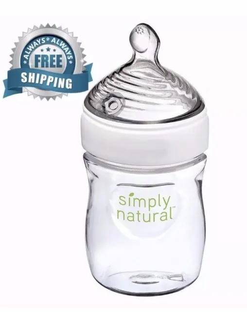 New NUK Simply Natural Bottle, 5 Ounce 150ml BPA FREE  Maintain Strong Baby Bond