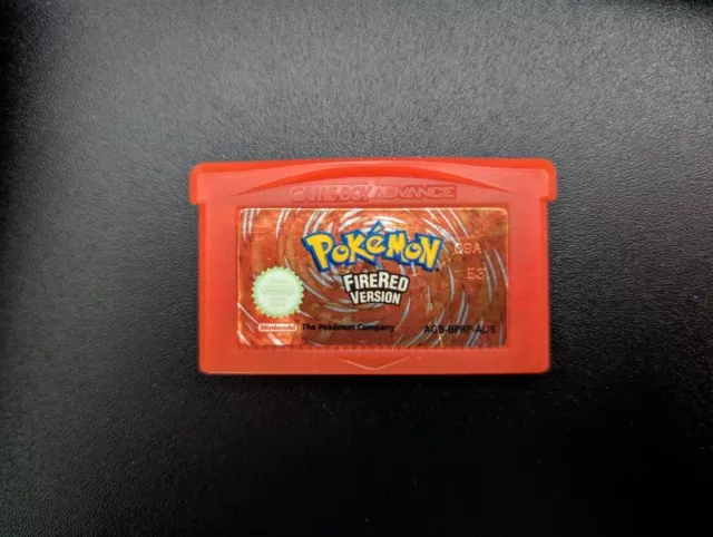 POKEMON FIRE RED version Nintendo Gameboy Advance GBA Testing and