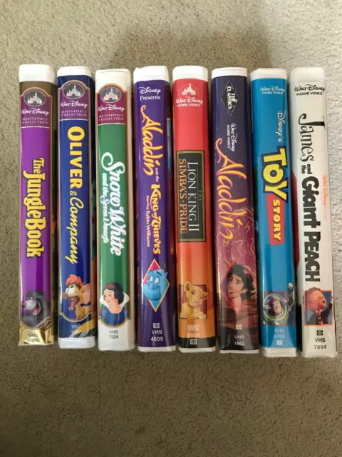 Walt Disney VHS Tapes & Other Animation Classics Movies Collection ~ You Pick