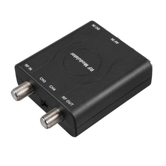 RF MODULATOR AV to RF Converter NTSC CH3/CH4 Channels Video Input G4E5