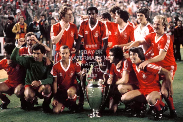 1980 European Cup Team Squad Trophy Photo Europe Nottingham Forest Notts