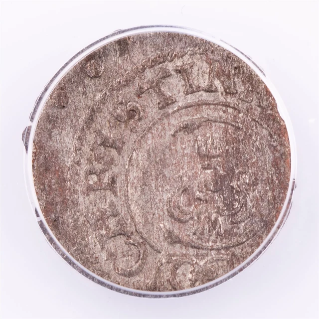 ERROR 1653 1S Livonia-Riga ANACS AU50 Details Struck Off-Center Certified