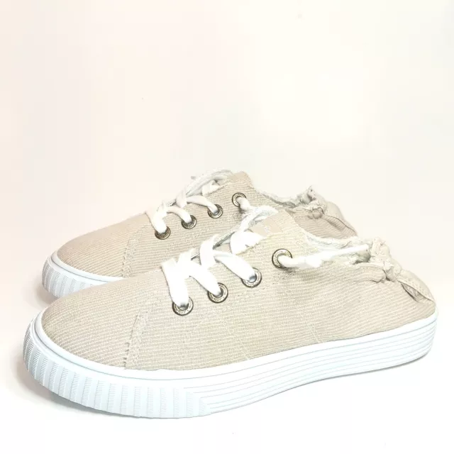 NWT Tommy Bahama Womens Memory Foam Canvas Sneakers Beige Size 7 1/2