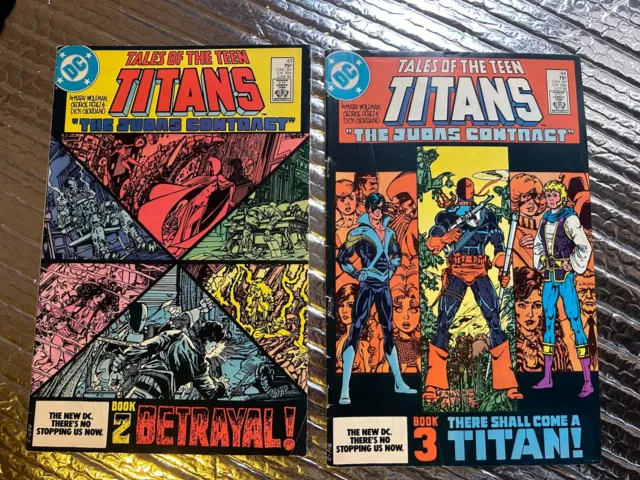 Tales Of The Teen Titans #43 + #44: original 1984 DC Comics - George Perez