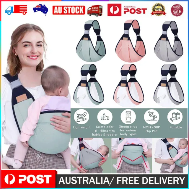 Lightweight Baby Carriers Breathable Sling Newborn Toddler Ergonomic Backpack AU