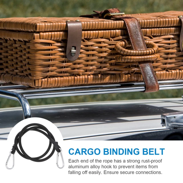 6pcs Bungee Cord con ganci di carabinatore Brack pesante elastico cravatta