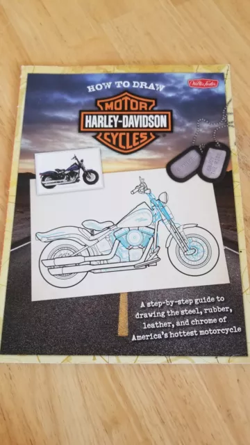 HOW TO DRAW HARLEY-DAVIDSON MOTORCYCLES Walter Foster 2010 48 page