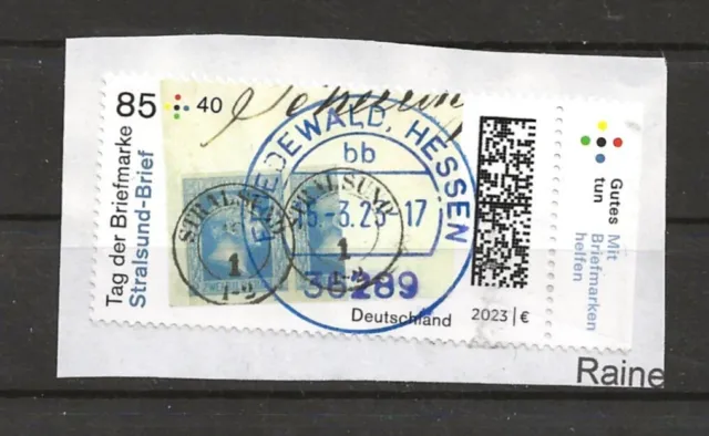 Bund BRD von  2023  Michel-Nummer  3752  Tag der Briefmarke gestempelt