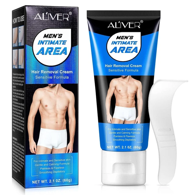 Creme Zur Haarentfernung Im Intimbereich Für Männer,Extra Sanfte Enthaarungscrem