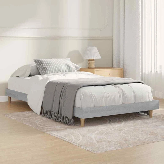 Giroletto Grigio Sonoma 90x190 cm in Legno Multistrato vidaXL