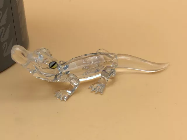 Swarovski Figur Krokodil 8,5 cm. Mit Verpackung und Zertifikat. Top Zustand
