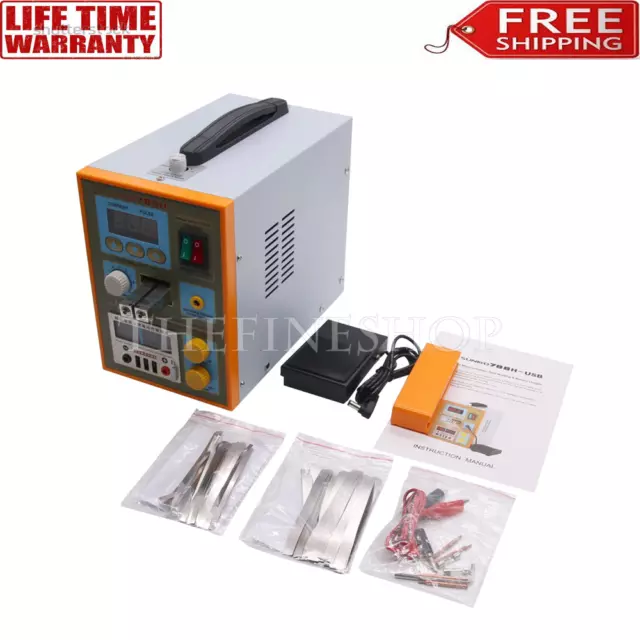 SUNKKO 788H-USB 18650 Battery Pulse Spot Welder + CC-CV Charge + Power Bank Test