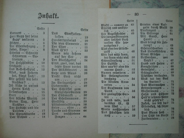 Gesellschaftsspiele Spiele ~1920  Miniatur-Bibliothek