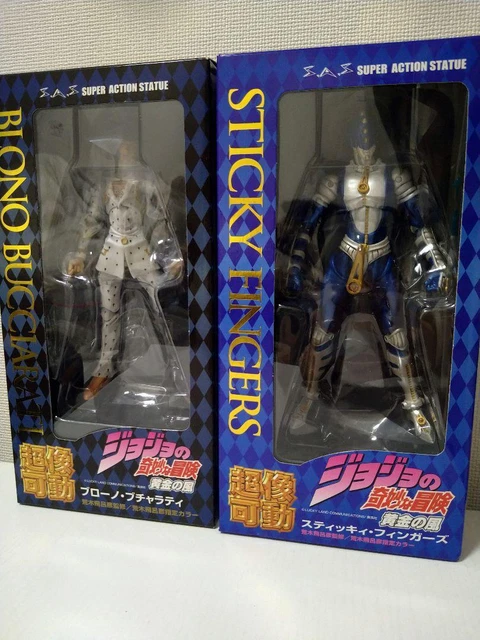JOJO Super Action Statue Figure Bruno Bucciarati & Sticky Fingers G34795