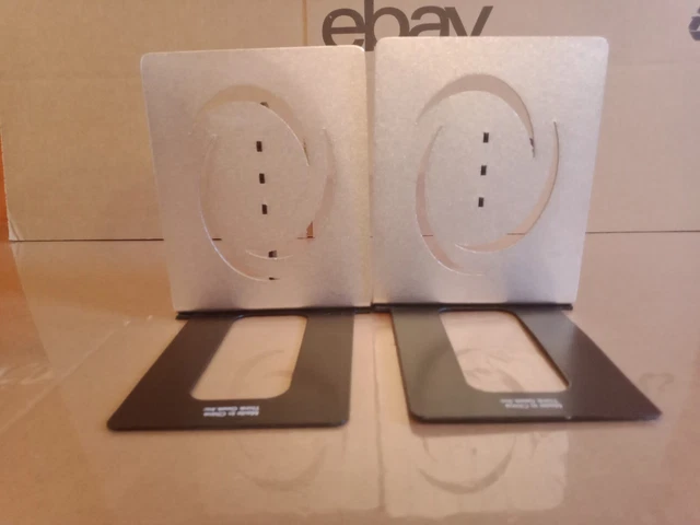 Portal 2 ThinkGeek Rare Video Game Bookends Aluminum Metal Book Ends 3