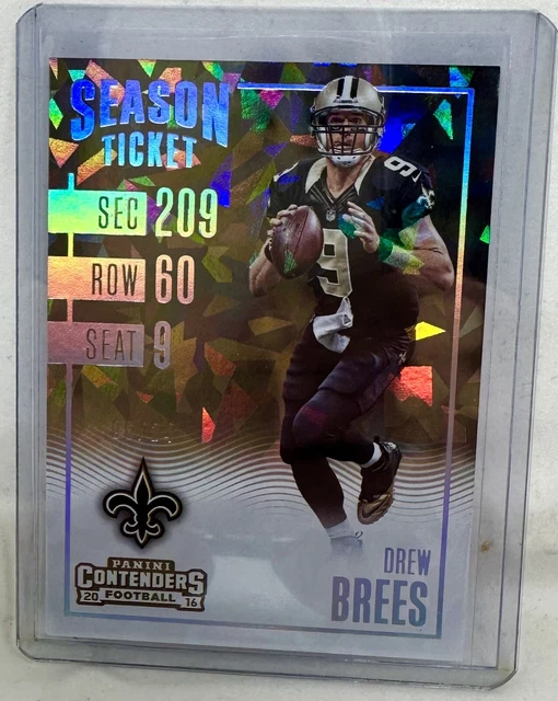 2016 Panini Contenders Cracked Ice Drew Brees Sp /24
