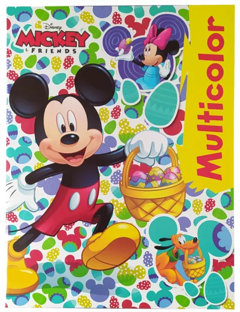 Malbuch Disney Mickey Maus Multicolor DIN A4 mit 32 Bilder zu Ostern Ausmalen