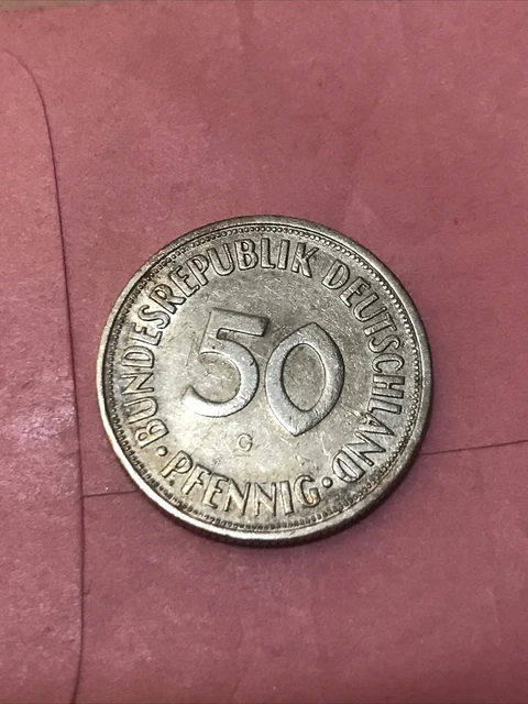 1970 G GERMANY 50 PFENNIG - AU - Excellent PROOF Coin - Premium Vintage