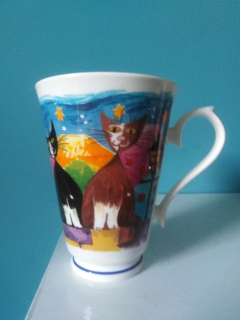 Mug En Porcelaine Fine (Fine Bone China) Roy Kirkham Motif Chats - 1997 - Neuf