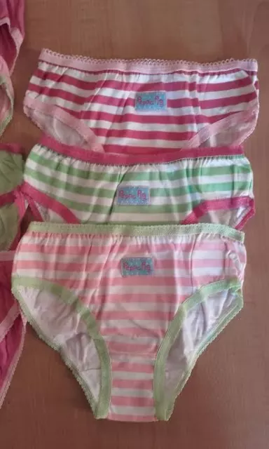 *Atheliercortez* Peppa Pig Slip Mutandina Bambina Puro Cotone Fuxia  Sc-50% 2