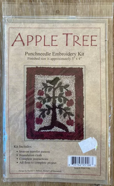 New Apple Tree Punch Needle Embroidery Kit Rachel's of Greenfield PNK5106