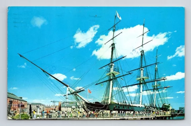 USS Constitution Old Ironsides Charlestown Navy Yard National Historic Postcard
