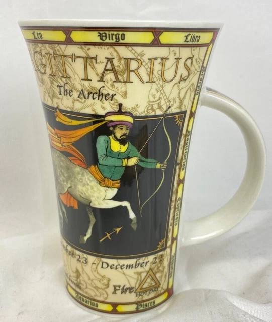 Dunoon Scotland Zodiac mug Sagittarius large Scottish ceramic English