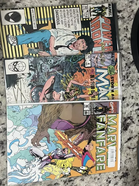Marvel comic books vintage 1980s to 1990 comic book lot set of 3 Marvel