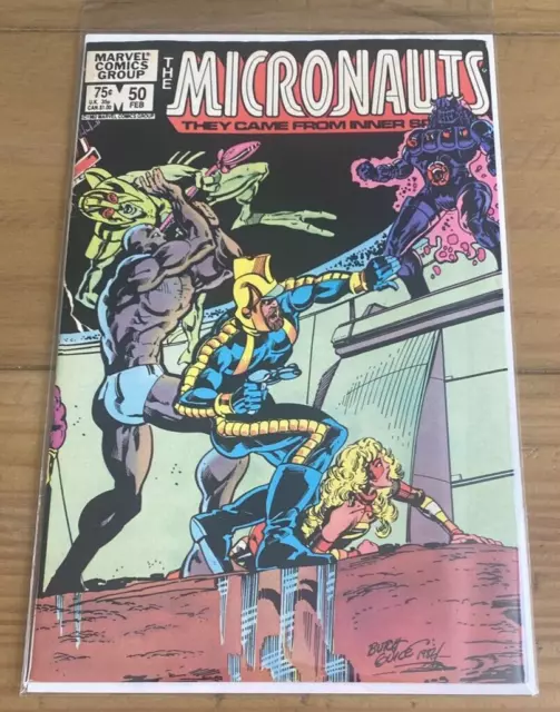 The Micronauts #50 Feb 1983 Marvel Comics Group Vintage Comic Book Newsstand