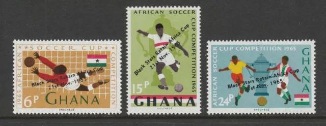 Ghana 1966 Black Stars set SG 412-414 Mnh.