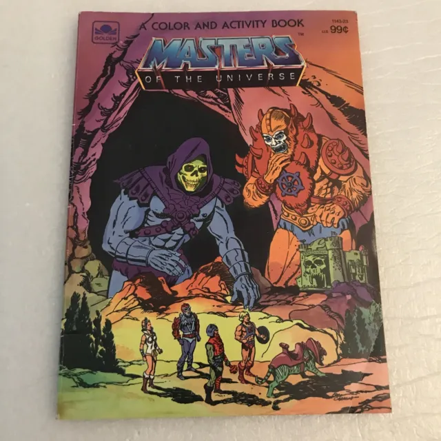 Masters of the Universe 1984 Golden Coloring And Activity Book (see description)
