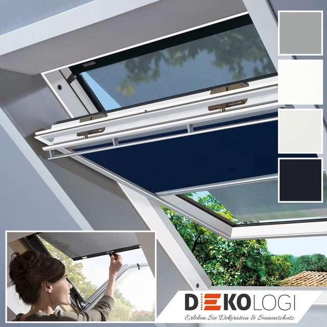 Velux R 🥰 VELUX ROLLO für Wohndachfenster 🥰 inkl Markise für außen GPU GHU GGU ...