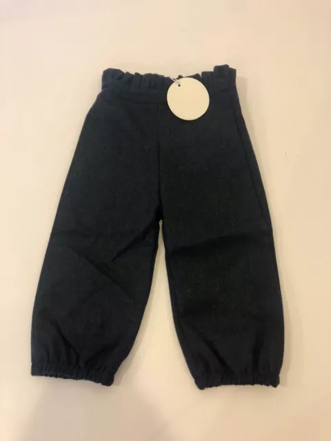 Bonnet a Pompon Frilly Navy Girls Trousers 6 Months