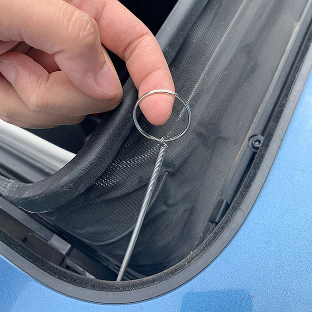 Car Drain Dredge Cleaning Scrub Brush Sunroof Door windshield Cleaning br~HL
