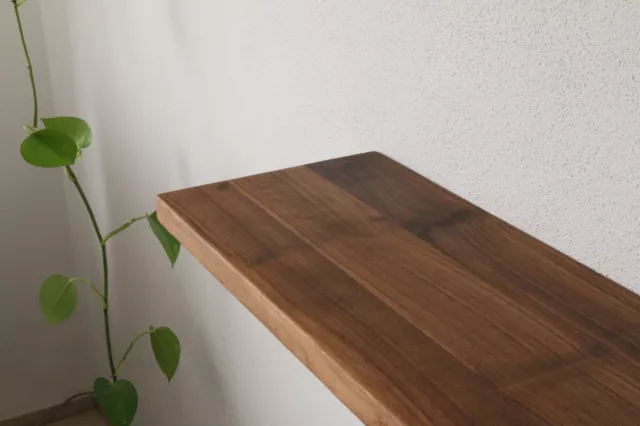 Wandboard Nussbaum Massiv Holz Board Regal Steckboard Regalbrett NEU au. auf Maß