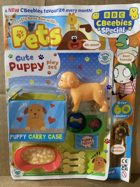 BBC Cbeebies Special Amazing Gift Edition magazine #180 Cute Puppy Play Set