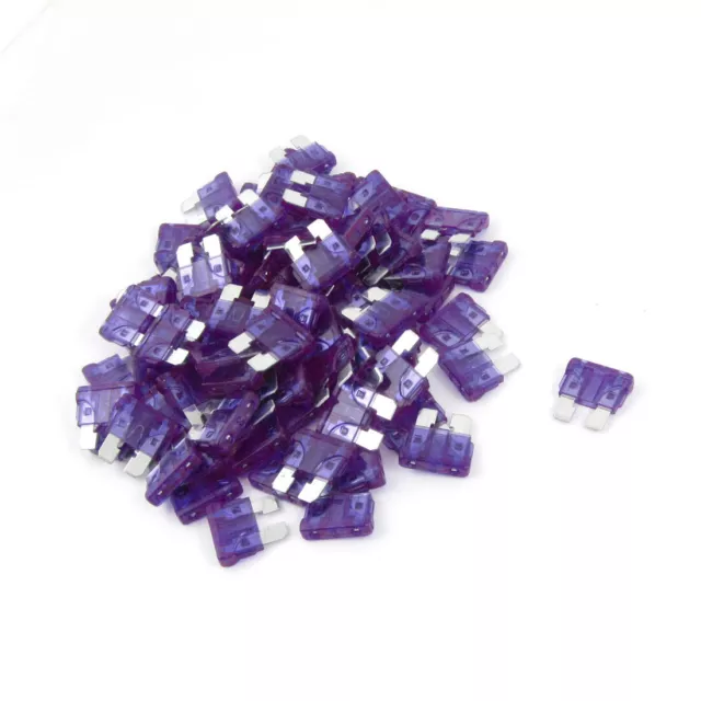 Revêtement en plastique Violet Lot de 100 Voiture Lame fusibles 3 A
