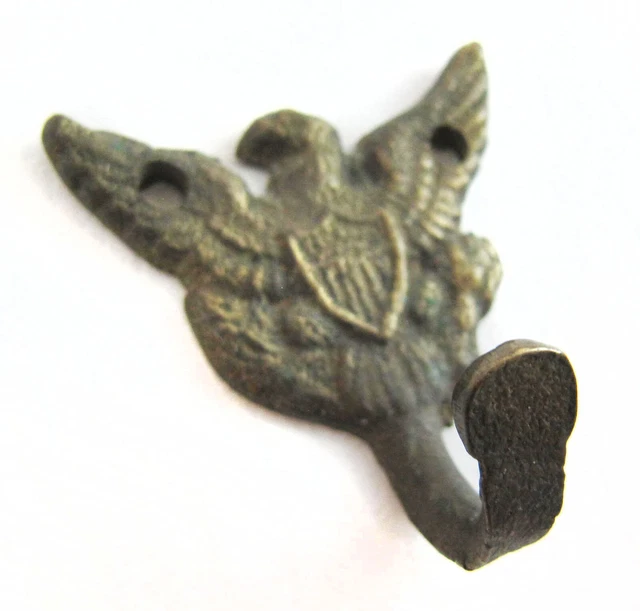 Small Vintage Brass Eagle Key Hook