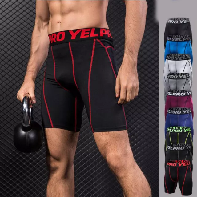 Man's Compression Base Thermal Layer Workout Leggings Gym Sports Training  Pants