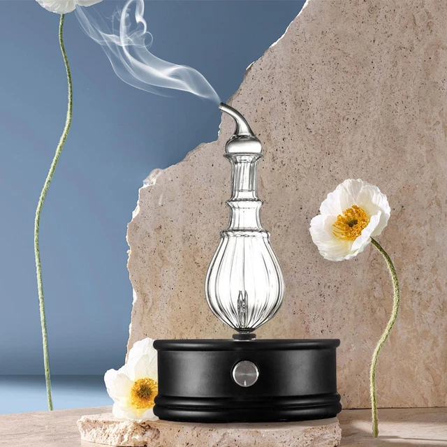 Base En Bois Colorée De Lumière De Nuit De Diffuseur D'huile