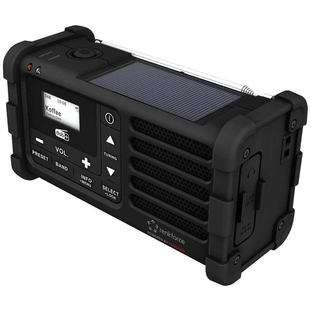RENKFORCE RF-DAB-MMR88 RADIO per esterni DAB+, FM Radio di emergenza ...