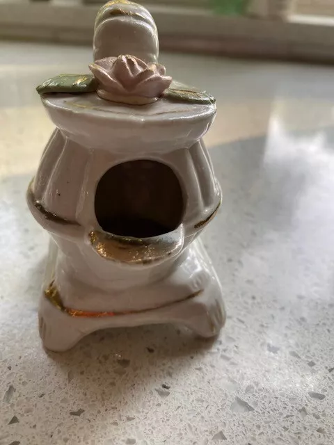 Vintage Miniature Porcelain Pot Belly Stove Japan