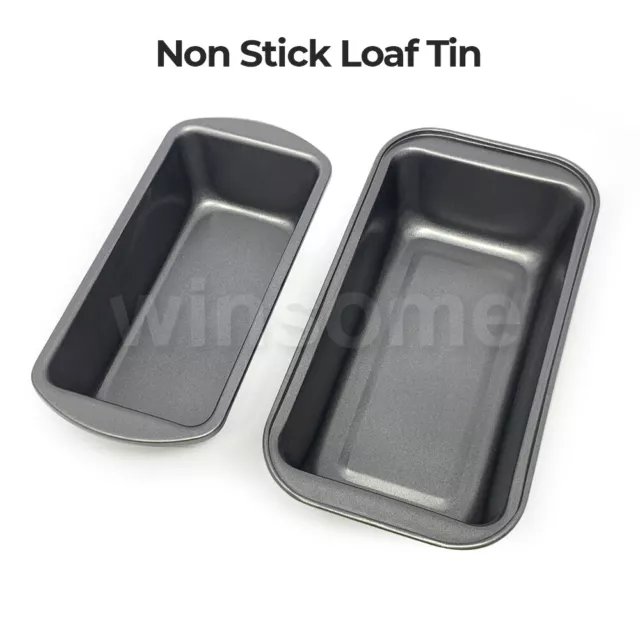 NonStick Loaf Tin Cake Pan Bread Baking Tins Oven Tray Dish 1LB 450g OR 2LB 900g