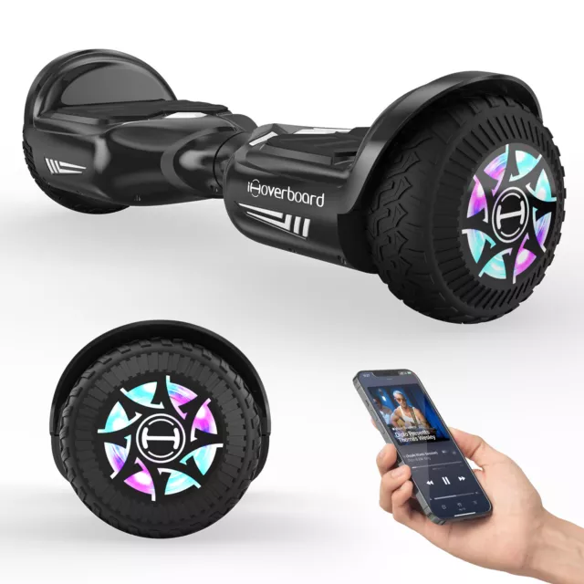 Hoverboard Bluetooth Self-Balancing Electric Scooters LED 2Wheels Hover Board UK