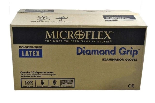 1000 Microflex Powder-Free Mechanics Laboratory Examination Latex Gloves X-Large