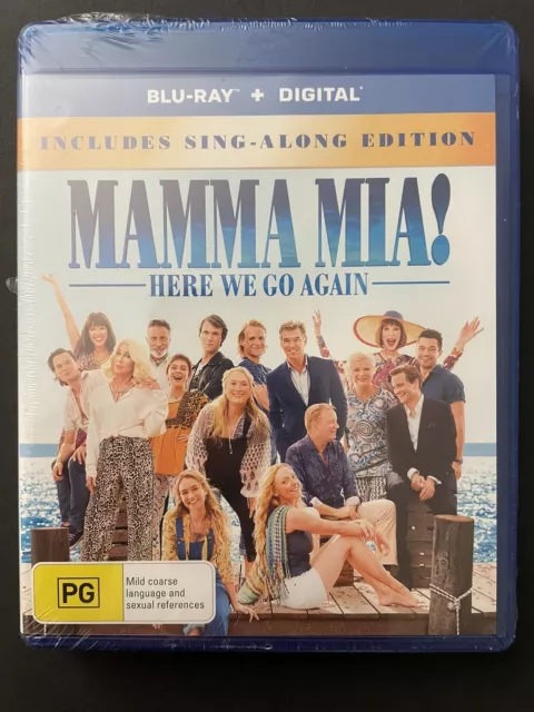 Mamma Mia - Here We Go Again! | Blu-Ray | Region B | 2018 | Brand New | Sealed